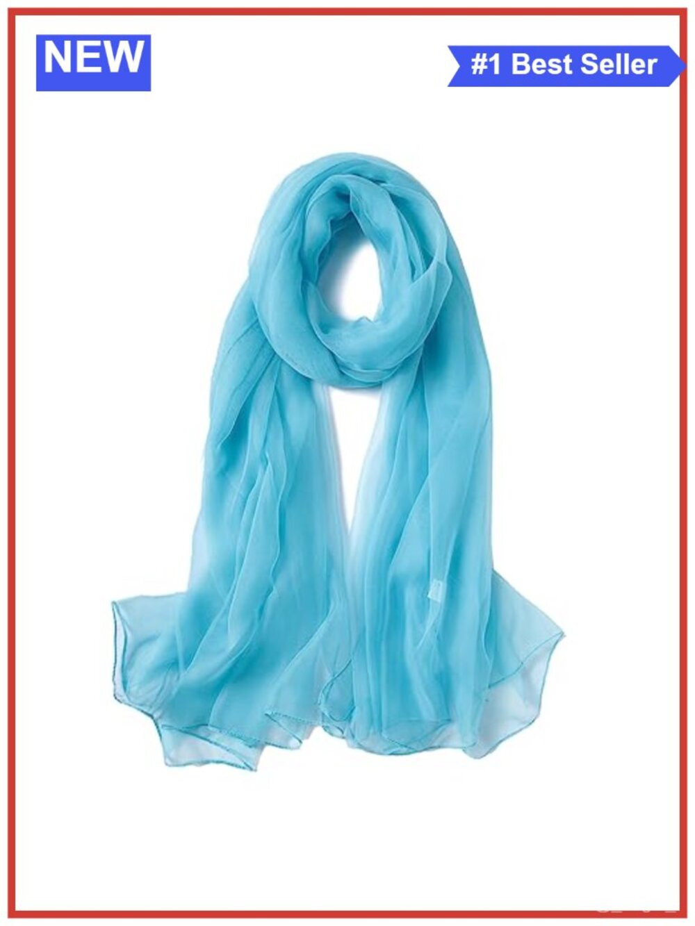 Silk Feeling Scarf Long Lightweight Shawl Wrap Polyester Satin Women